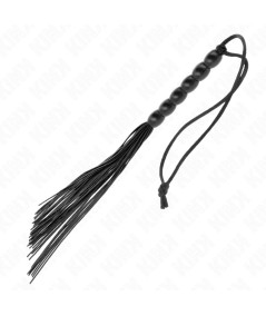 KINK - MINI LÁTIGO DE SILICONA CON AGARRE 6 BOLAS NEGRO 26 CM