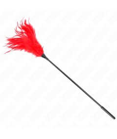 KINK - PLUMAS MÚLTIPLES PARA COSQUILLAS ROJO 45 CM