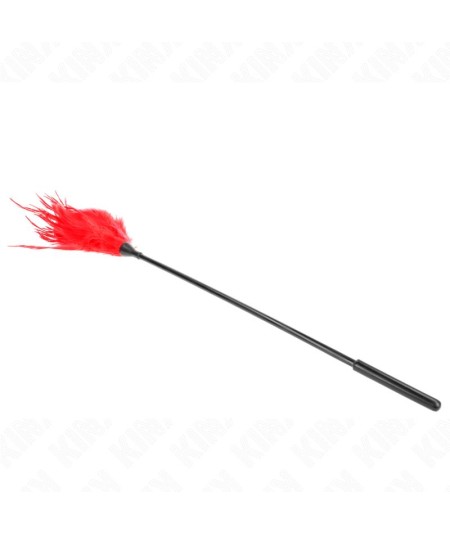 KINK - PLUMAS MÚLTIPLES PARA COSQUILLAS ROJO 45 CM