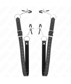 KINK - PINZAS PARA CLÍTORIS 4 ENGANCHES AJUSTABLE 34-48 CM