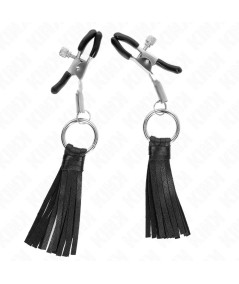 KINK - PINZAS PARA PEZONES CON BORLAS DE POLIPIEL 6 CM