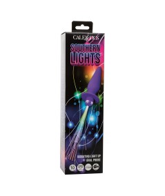 CALEXOTICS - SOUTHERN LIGHTS LIGHT UP PLUG ANAL CON LUCES 10 VIBRACIONES SILICONA VIOLETA