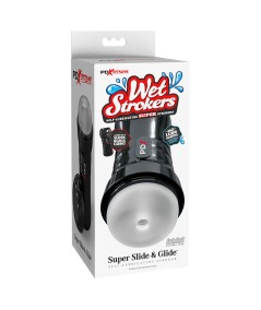PDX EXTREME - SLIDE & GLIDE MASTURBADOR AUTOLUBRICANTE TRANSPARENTE