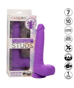 CALEXOTICS - STUDS VIBRADOR RECARGABLE Y GIRATORIO 10 VIBRACIONES VIOLETA