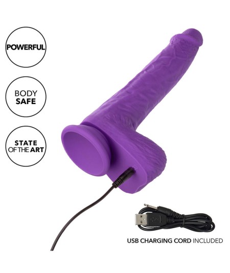 CALEXOTICS - STUDS VIBRADOR RECARGABLE Y GIRATORIO 10 VIBRACIONES VIOLETA