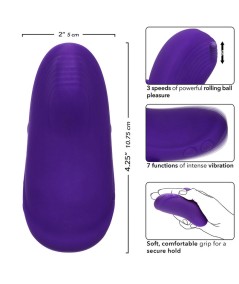 CALEXOTICS - ENVY MASAJEADOR DE BOLA RODANTE 7 VIBRACIONES MORADO