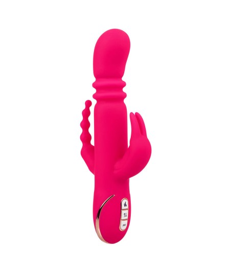 CALEXOTICS - JACK FANTASY TRIPLE VIBRADOR CALENTABLE RABBIT ROSA