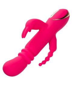 CALEXOTICS - JACK FANTASY TRIPLE VIBRADOR CALENTABLE RABBIT ROSA