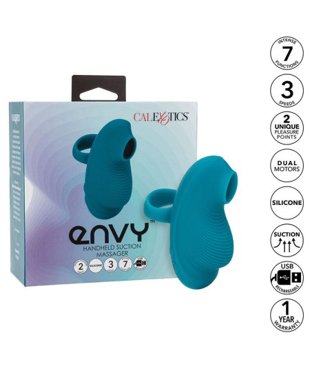 CALEXOTICS - ENVY MASAJEADOR DE BOLA RODANTE 7 VIBRACIONES AZUL