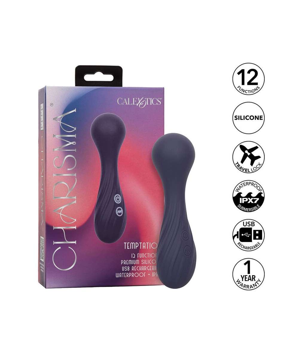 CALEXOTICS - CHARISMA TEMPTATION MASAJEADOR 12 FUNCIONES MORADO