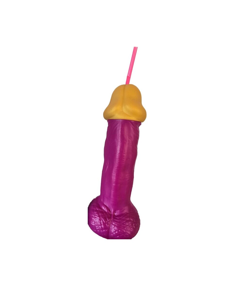 DIABLO PICANTE - VASO PENE PLÁSTICO FUCSIA