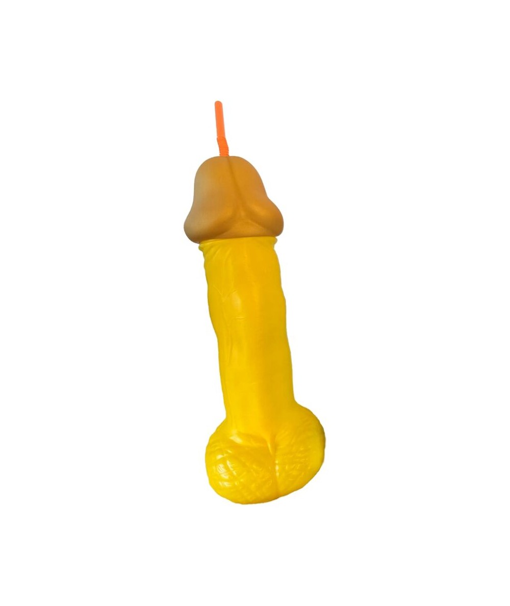 DIABLO PICANTE - VASO PENE PLÁSTICO AMARILLO