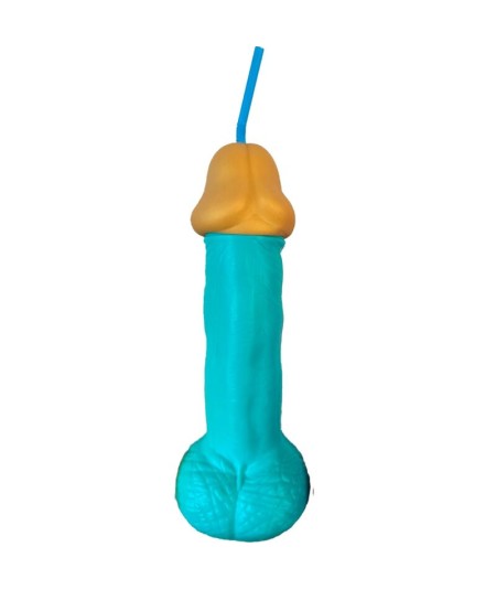 DIABLO PICANTE - VASO PENE PLASTICO AZUL