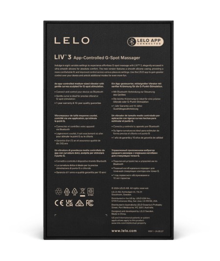 LELO -  LIV™ 3 ESTIMULADOR PUNTO G ROSA