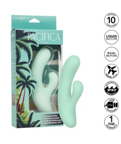 CALEXOTICS - PACIFICA FIJI VIBRADOR Y ESTIMULADOR PUNTO G 10 VIBRACIONES AQUA