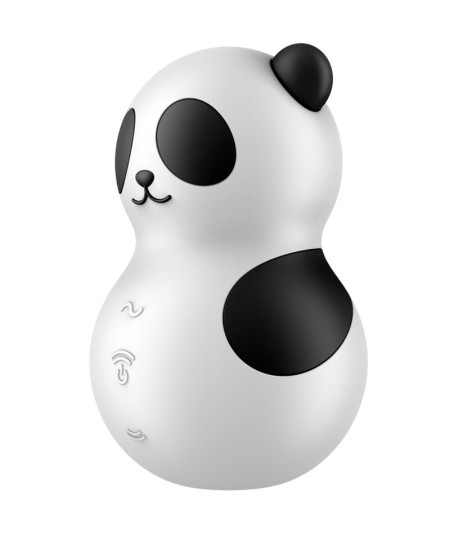 SATISFYER - POCKET PANDA ESTIMULADOR & VIBRADOR BLANCO Y NEGRO