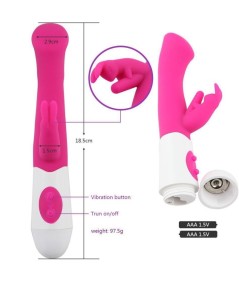 ARMONY - RABBIT VIBRADOR & ESTIMULADOR PUNTO G 10 VELOCIDADES ROSA