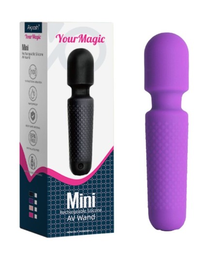 ARMONY - YOUR MAGIC MASAJEADOR & VIBRADOR RECARGABLE 10 VIBRACIONES SILICONA MORADO