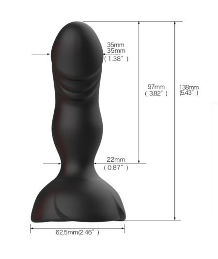 ARMONY - EXTREME A BLOOM ROSA VIBRADOR & PLUG ANAL CONTROL REMOTO NEGRO