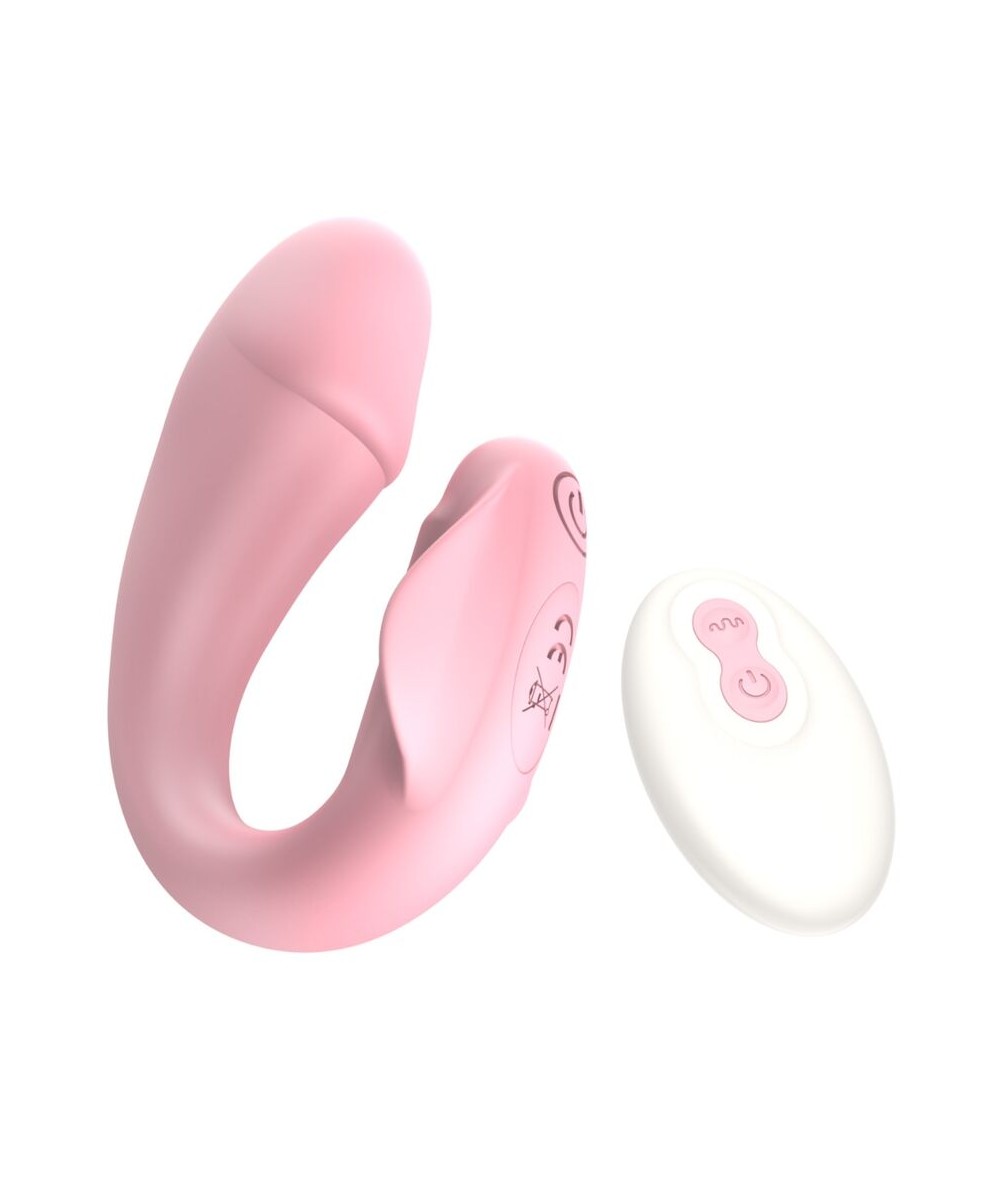 ARMONY - FRESHFUN CICI VIBRADOR STRAP-ON CONTROL REMOTO Y APP 10 VIBRACIONES ROSA