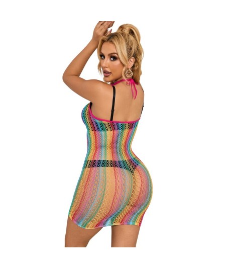 SUBBLIME - 952341 BODYSTOCKING DE REJILLA ARCOIRIS TALLA ÚNICA