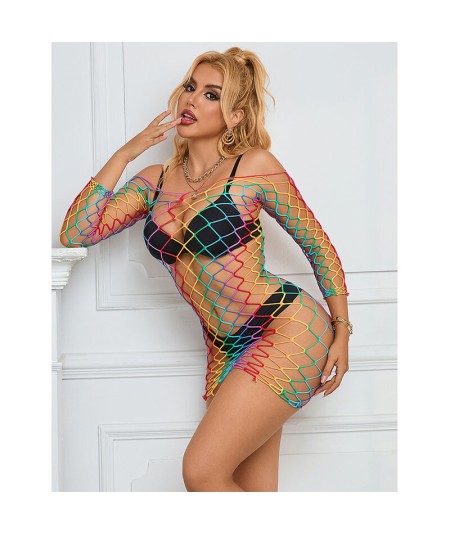 SUBBLIME - 952426 BODYSTOCKING DE REJILLA MANGA LARGA ARCOIRIS TALLA ÚNICA