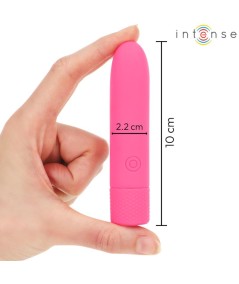 INTENSE - SYMONE BALA VIBRADORA RECARGABLE POR USB 8 VIBRACIONES ROSA 10 X 2.2 CM