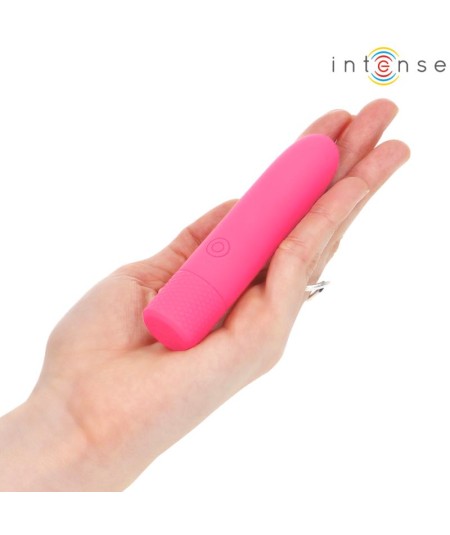 INTENSE - SYMONE BALA VIBRADORA RECARGABLE POR USB 8 VIBRACIONES ROSA 10 X 2.2 CM