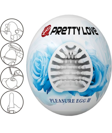 PRETTY LOVE - MASTURBADOR MASCULINO HUEVO BLANCO