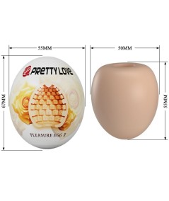 PRETTY LOVE - MASTURBADOR MASCULINO HUEVO NATURAL