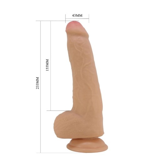 PRETTY LOVE - DRACO DILDO REALÍSTICO 23 CM NATURAL