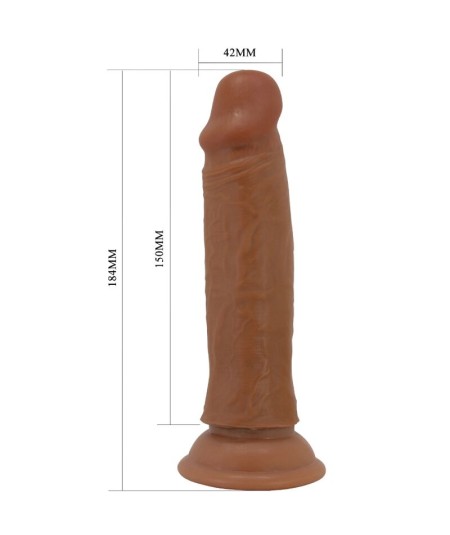 PRETTY LOVE - QUENTIN DILDO REALÍSTICO 18 CM MULATO