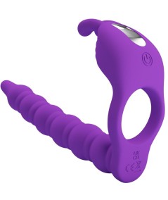 PRETTY LOVE - BLACKNEY ANILLO PENE CON PLUG VIBRADOR LILA