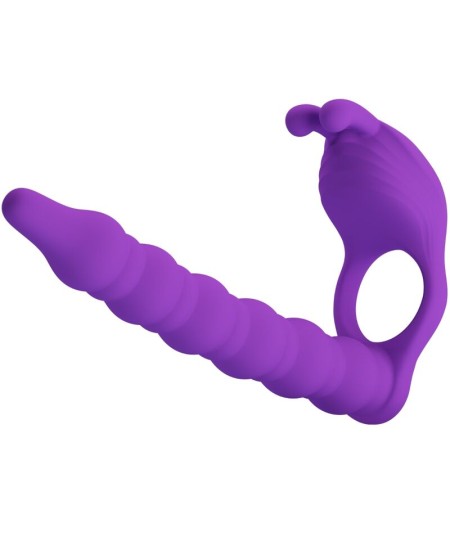 PRETTY LOVE - BLACKNEY ANILLO PENE CON PLUG VIBRADOR LILA