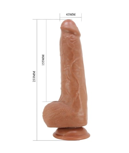 PRETTY LOVE - DRACO DILDO REALÍSTICO 23 CM MODELO 2 NATURAL