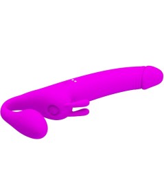 PRETTY LOVE - ZANINI DILDO STRAP-ON SIN ARNES 10 VIBRACIONES MORADO