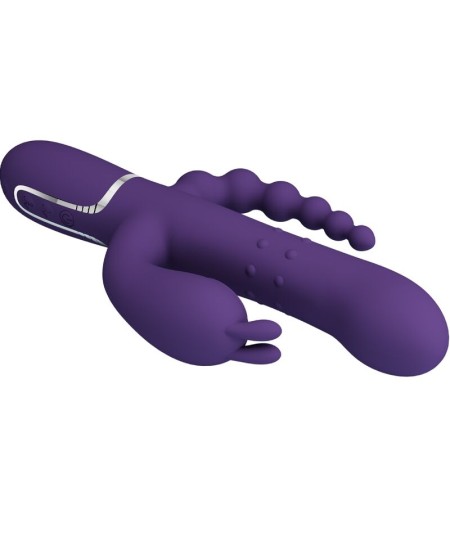 PRETTY LOVE - CAMMY TRIPLE VIBRADOR MULTIFUNCIÓN 4 EN 1 MORADO