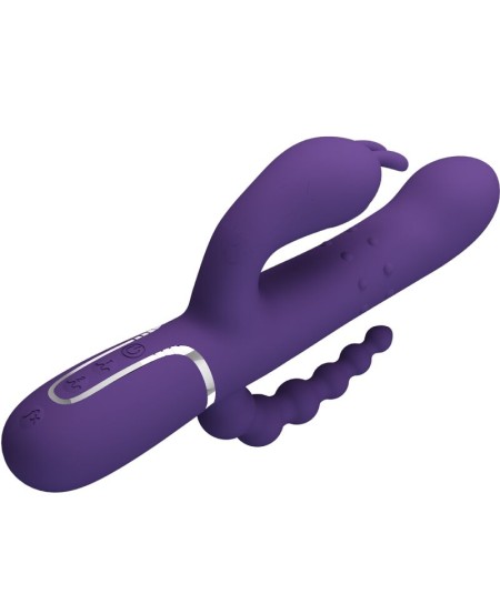 PRETTY LOVE - CAMMY TRIPLE VIBRADOR MULTIFUNCIÓN 4 EN 1 MORADO