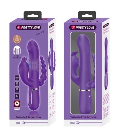 PRETTY LOVE - CAMMY TRIPLE VIBRADOR MULTIFUNCIÓN 4 EN 1 MORADO