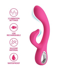 PRETTY LOVE - FRITZ VIBRADOR RABBIT 12 VIBRACIONES ROSA