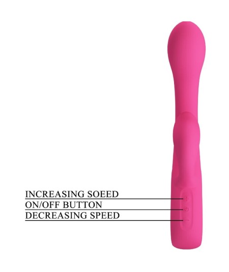 PRETTY LOVE - FRITZ VIBRADOR RABBIT 12 VIBRACIONES ROSA