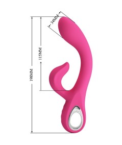 PRETTY LOVE - FRITZ VIBRADOR RABBIT 12 VIBRACIONES ROSA