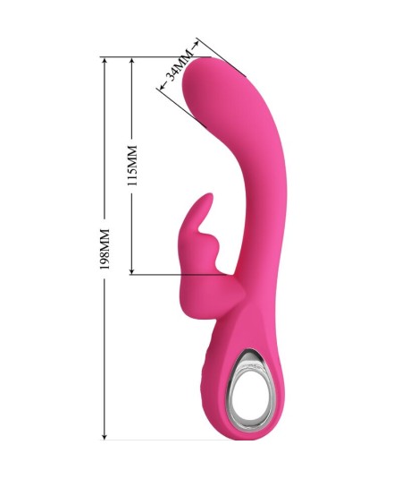 PRETTY LOVE - NOVAK VIBRADOR RABBIT 12 VIBRACIONES ROSA