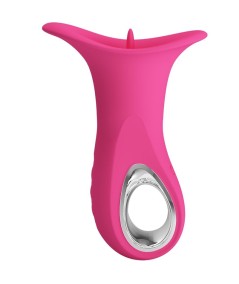 PRETTY LOVE - CLYDE VIBRADOR ORAL LENGUA VIBRADORA 12 VIBRACIONES ROSA