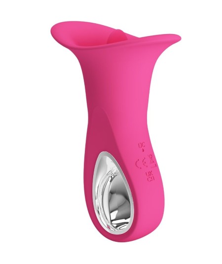 PRETTY LOVE - CLYDE VIBRADOR ORAL LENGUA VIBRADORA 12 VIBRACIONES ROSA