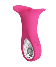 PRETTY LOVE - CLYDE VIBRADOR ORAL LENGUA VIBRADORA 12 VIBRACIONES ROSA