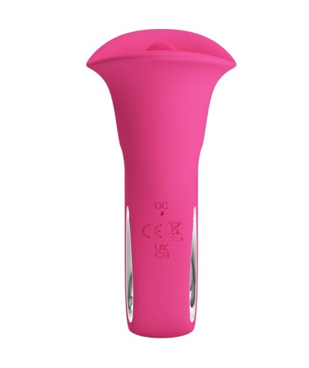 PRETTY LOVE - CLYDE VIBRADOR ORAL LENGUA VIBRADORA 12 VIBRACIONES ROSA