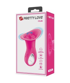 PRETTY LOVE - CLYDE VIBRADOR ORAL LENGUA VIBRADORA 12 VIBRACIONES ROSA