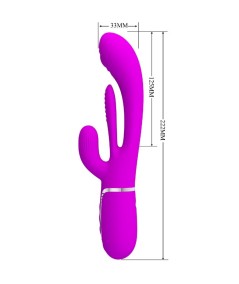 PRETTY LOVE - SHANIA TRIPLE VIBRADOR RABBIT MULTIFUNCIÓN ROSA