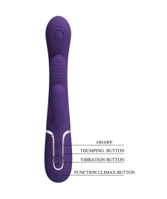 PRETTY LOVE - SHANIA TRIPLE VIBRADOR RABBIT MULTIFUNCIÓN MORADO